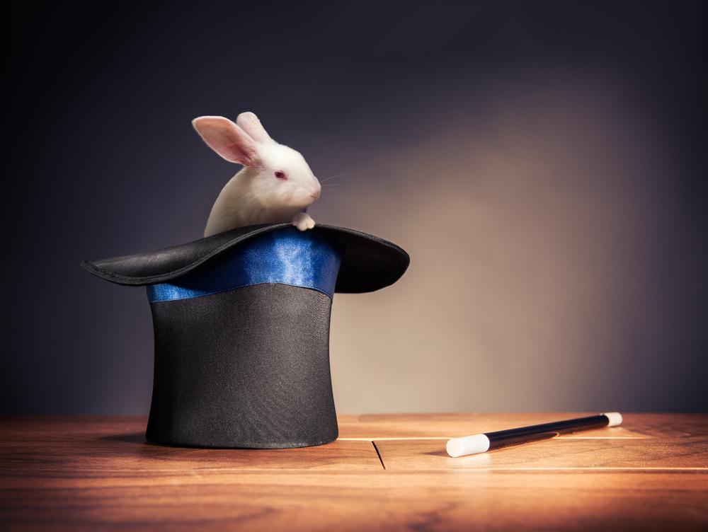 Photo,Composite,Of,A,Rabbit,In,A,Magician,Hat