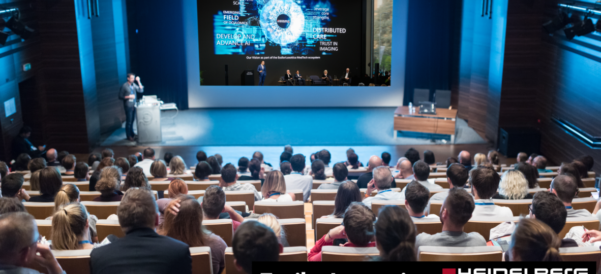 People attending EssilorLuxottica and Heidelberg Engineering’s Visionary Horizons Symposium