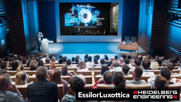 People attending EssilorLuxottica and Heidelberg Engineering’s Visionary Horizons Symposium
