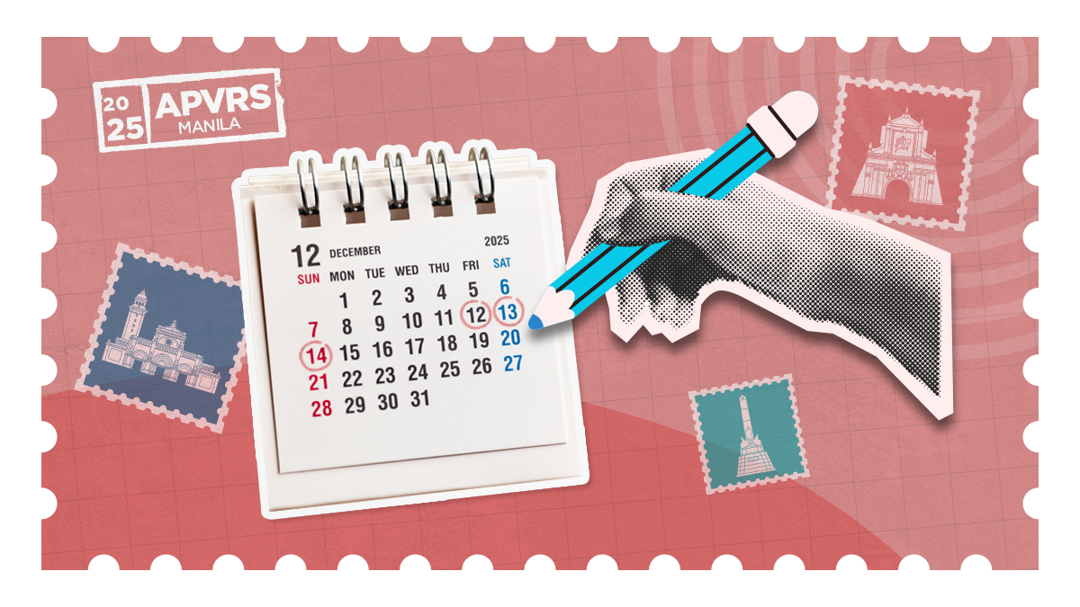 Retina round up APVRS 2025 Manila schedule graphic with marked dates